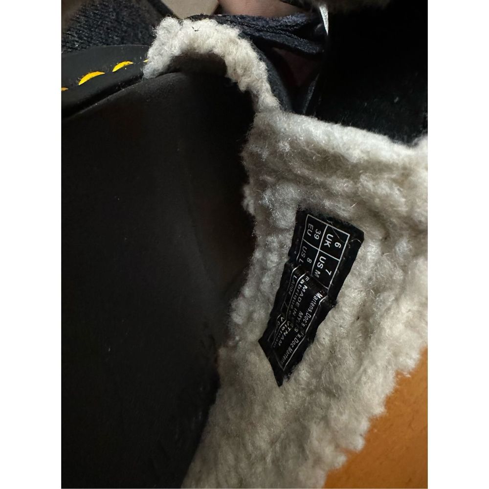 Dr. Martens MYLES SUEDE FUR-LINED BUCKLE SLIDE SANDALS (Unisex ) - Picture 10 of 10